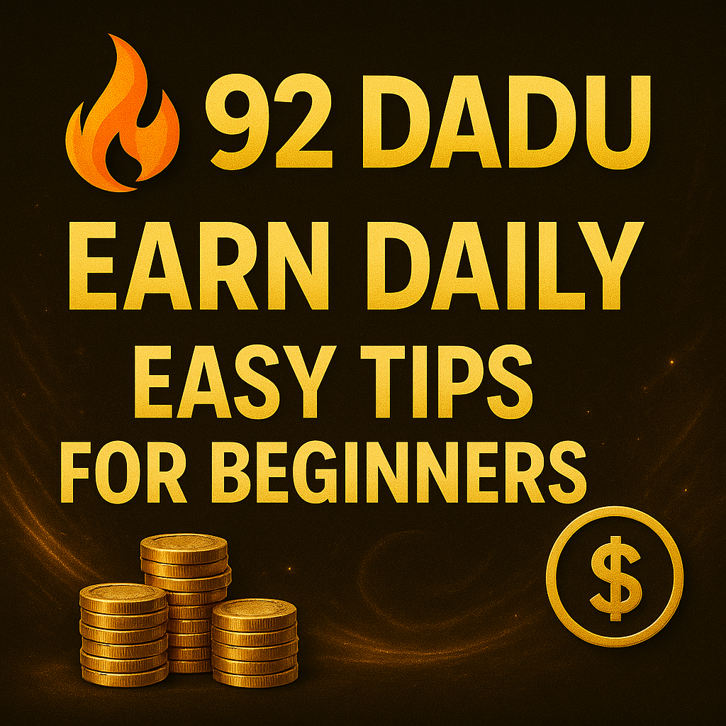 Earn Daily 92 Dadu: Easy Tips for Beginners